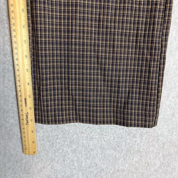 Reformation Brown Plaid Faye High Waisted Wide Leg Trouser Pant Size 2 - Picture 10 of 13